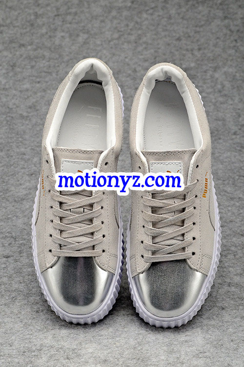 Puma Fenty Rihanna Creeper Low White Silver